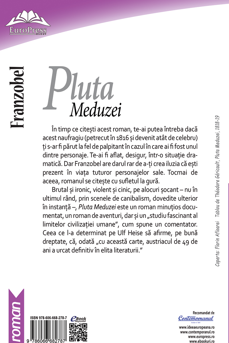 Admission fee cooking Recall Pluta Meduzei – Franzobel – carte de la Librăria online Ideea Europeană